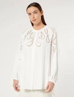 Marina Rinaldi Camisas & Blusas | Camisas & Blusas | Blusa de viscosa con bordado
