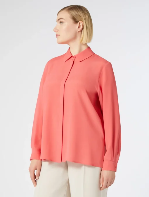 Marina Rinaldi Blusas | Camisas & Blusas | Camisa en crepé de China mezcla de seda