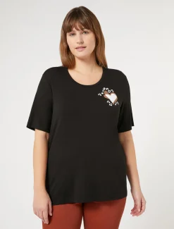 Marina Rinaldi Tops & Camisetas | Tops & Camisetas | Camiseta de punto de viscosa elástica