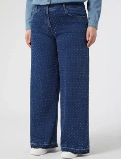 Marina Rinaldi Pantalones Y Faldas | Pantalones & Vaqueros | Vaqueros de denim con strass