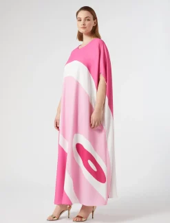 Marina Rinaldi Vestidos | Vestidos | Vestido de cady estampado