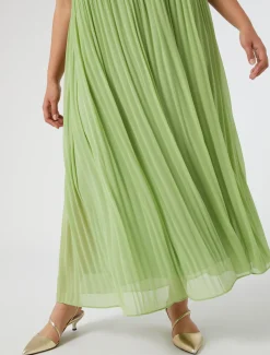 Marina Rinaldi Vestidos | Vestidos | Vestido de georgette plisado